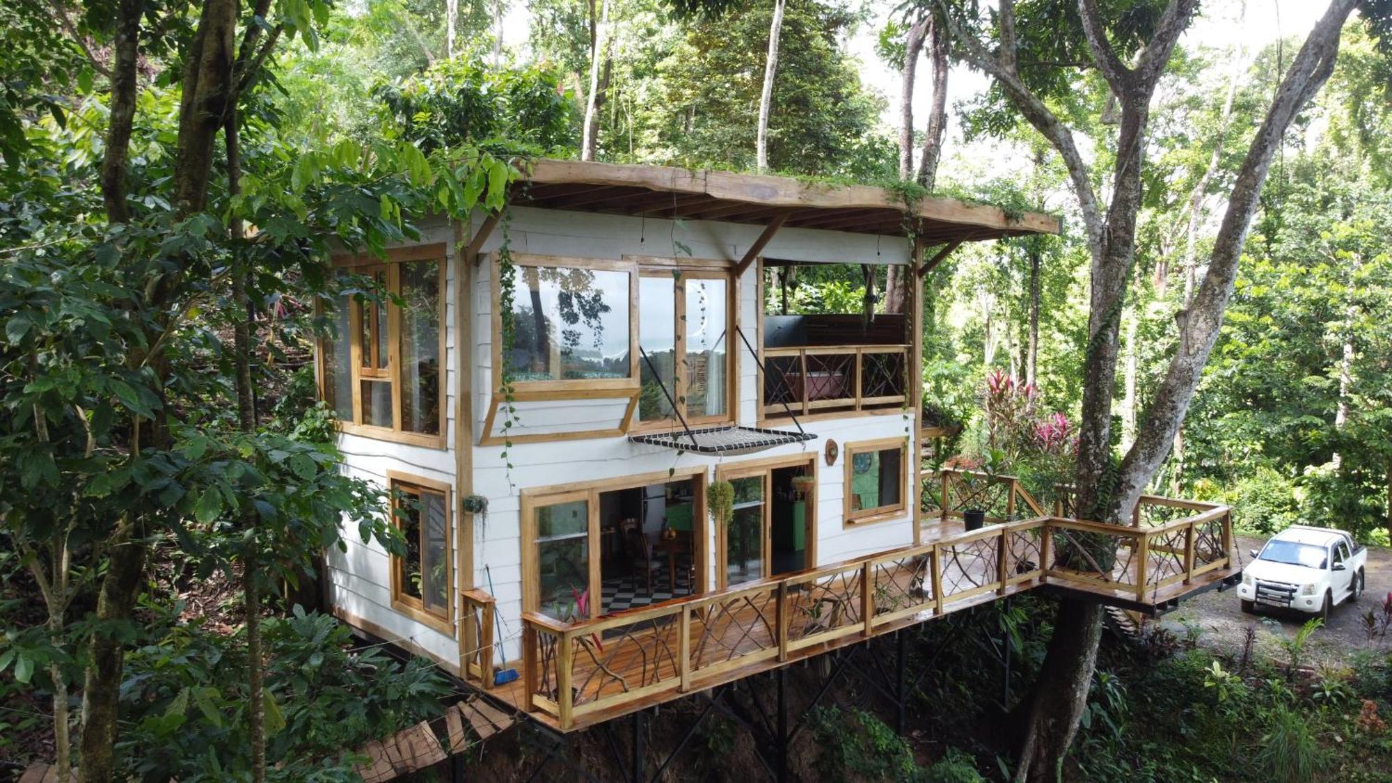 Villa Jungle Spirit Treehouse Cahuita Exterior foto